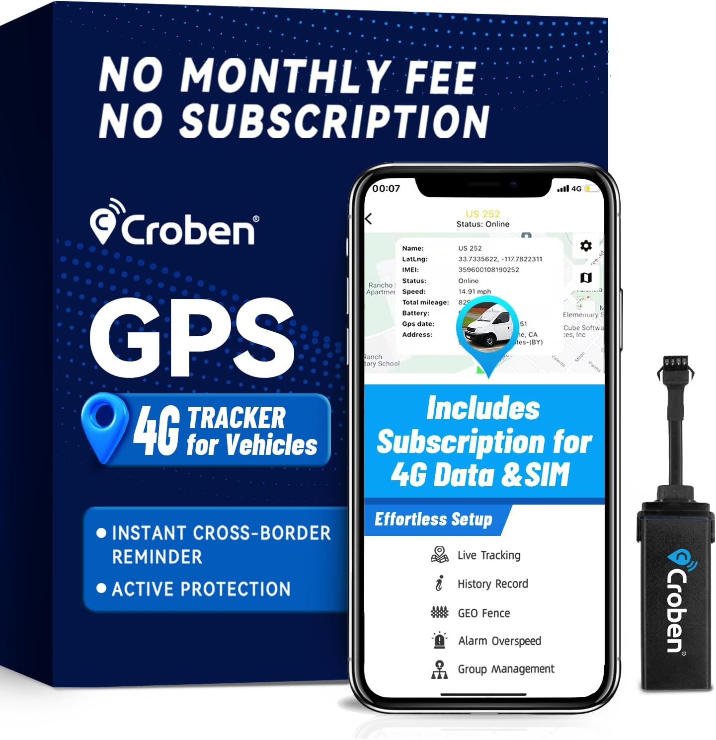 Wired GPS Tracker for Vehicles(3 Years)