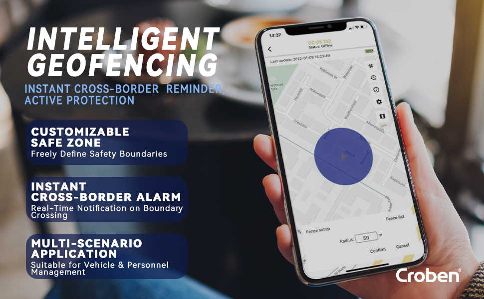 GPS Tracker for Vehicles No Subscription No Monthly Fee,Real-Time Location Car Small Tracker with 4G SIM & Data Included,Long Battery Life,GeoFence,Trip History,Driving Alerts(3 Years)